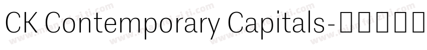 CK Contemporary Capitals字体转换